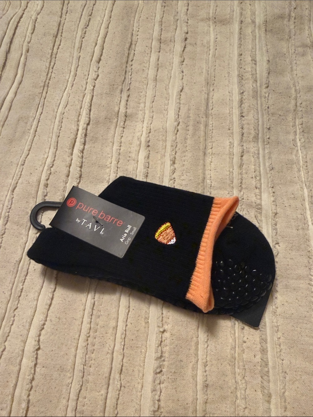 Pure Barre Tavi grip socks Halloween NWT small